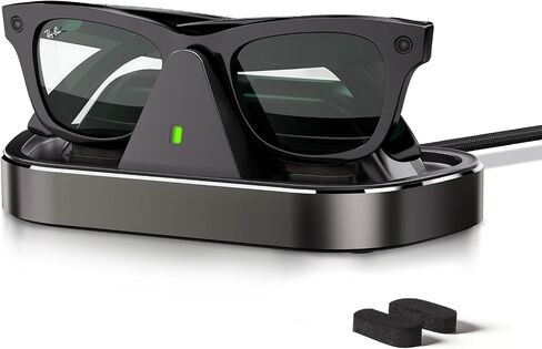 CoBak Charging Station for Meta Ray-Ban Glasses (Gen 1 2), Compatible with Wayfarer, Skyler, Headliner & Oakley Meta HSTN with LED Indicator, Slate in Kuwait