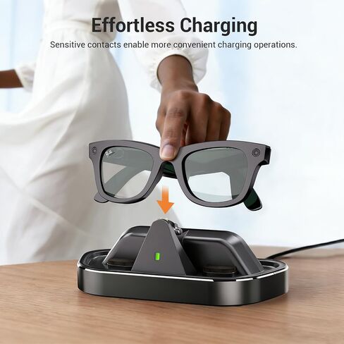 CoBak Charging Station for Meta Ray-Ban Glasses (Gen 1 2), Compatible with Wayfarer, Skyler, Headliner & Oakley Meta HSTN with LED Indicator, Slate in Kuwait