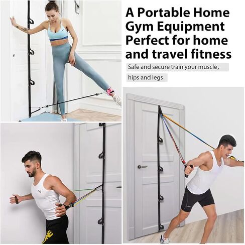 Door Anchor Strap for Resistance Bands, Heavy Duty Multi-Point Door Anchor, Portable Home Gym Workout Equipment for Full Body Training, Fits All Doors, for Men Women Physical Therapy & Travel Fitness in Kuwait
