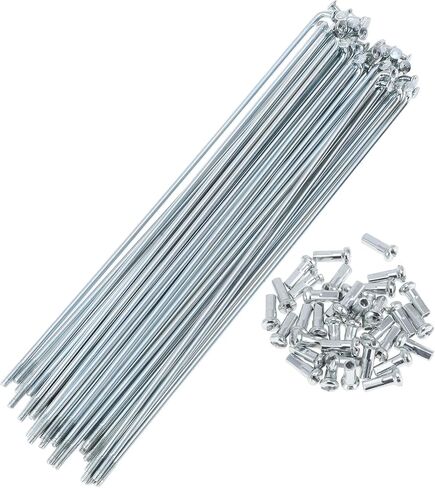 36 Set 13G Bicycle Spokes 171mm Bike Wheel Spokes Galvanized Carbon Steel Silver Tone in Kuwait