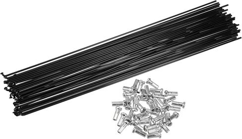 40 Pcs Bicycle Steel Spokes 14G Bike Spoke 292mm Length with Nipples for Most Bicycle Stylish Design in Kuwait