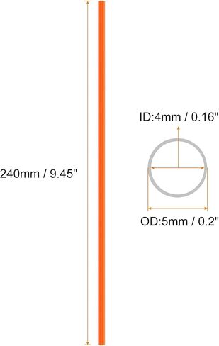 HARFINGTON 144pcs Spoke Skins Covers 0.2" Plastic Universal Dirt Bike Spoke Skin Wraps Bicycle Motorcycle Cycling Wheel Decoration Protector Spokes for 8"-21" Rims, Orange in Kuwait