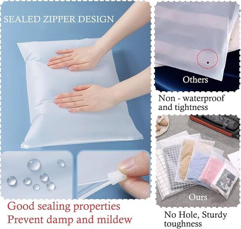 Frosted Zipper Bags for Clothes 25pcs Swimsuit Bags 10x8 inch Bikini Organizer Bags for Packaging T-Shirt, Bathing Suit, with no Holes and Reinforced Sides in Kuwait