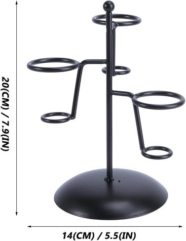MAGICLULU Ice Cream Cone Holder Stand, 3 Holes Metal Waffle Display Rack, Black Iron Art Countertop Server Counter Station For Party Table, Bakery, Dessert Shop, Cupcake Pop Centerpiece in Kuwait