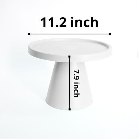 Soporte redondo para tartas, soporte para postres perfecto para pasteles, cupcakes, dulces y más – Plato decorativo para todas las ocasiones, 11.1 pulgadas de diametro in Kuwait