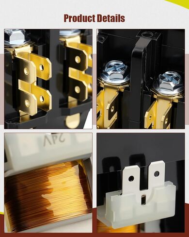 CONT2P025024VS Double Pole Contactor, 24V 25A 2 Pole Condenser Contactor, for Air Conditioner Compressor,Compatible with Goodman/Amana/Daikin/Kenmore in Kuwait