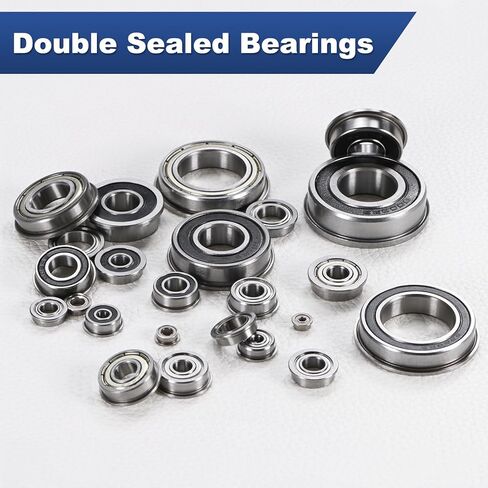M METERXITY 10-Pack FR6ZZ Flanged Ball Bearing, 3/8" x 7/8" x 9/32" Double Metal Shielded Chrome Steel (GCr15) Flange Rip Bearings for Wheelbarrow/Printer/Fax Machines/Power Tools in Kuwait