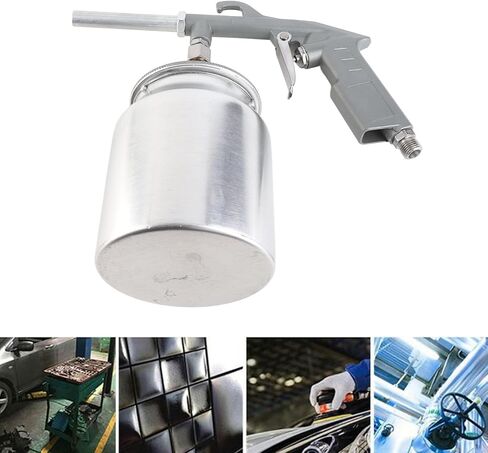 Bewinner Air Sandblaster 750CC Sandblasting Tool Kit for Rust Removal, Surface Polishing, Cleaning & Coating - 10.0bar Working Pressure, 320-420Lmin, Lightweight Die Cast Aluminium in Kuwait
