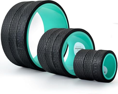 GymCope 3pack Back Wheel Foam Roller – Targeted Back & Neck Relief, Lumbar Spine Stretcher, Spinal Decompression Stretcher, Massage Roller with Density Foam for Physical Therapy, Supports 500lbs in Kuwait