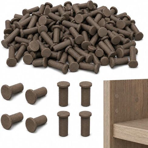 400 قطعة من الأغطية البيضاء المتوافقة مع خزانة الكتب IKEA Billy، وأغطية فتحات خزانة الكتب، وسدادات فتحات رف الكتب المتوافقة مع IKEA Billy (بلوط بني داكن) in Kuwait