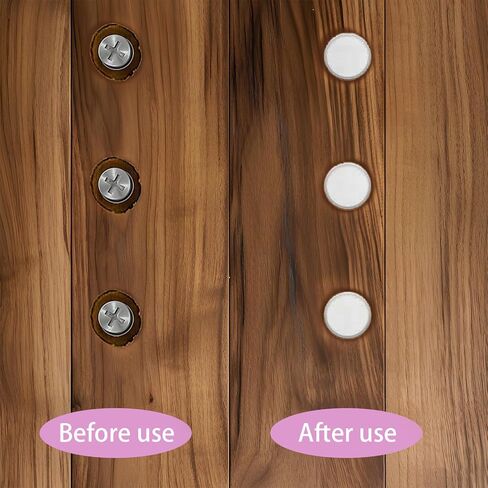 300 PCS Plastic Hole Plugs White Assorted 3/16, 5/16, 3/8 Inch Round Hole Cover, Flush Type Hole Plugs Snap in Locking for Kitchen Cabinet Furniture Cupboard Shelves(5/8/10 mm) in Kuwait