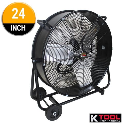 K Tool International 2 Pack Drum Fan 24 Inch Direct Drive Industrial Tilting in Kuwait