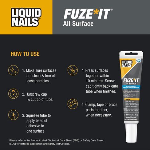 Liquid Nails Fuze*It All Surface Construction Adhesive (LN-2000W), 5 oz in Kuwait