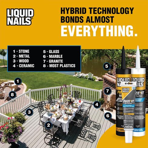 Liquid Nails Fuze*It All Surface Construction Adhesive (LN-2000W), 5 oz in Kuwait