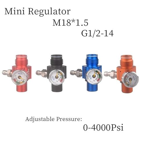 1pcs Mini G1/2-14 Output 0-4000Psi Pressure Regulator Compressor Gas Cylinder Refill Filling Adapter for Diving Aquarium Fittings(-) in Kuwait