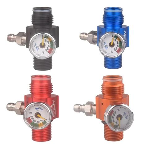 1pcs Mini G1/2-14 Output 0-4000Psi Pressure Regulator Compressor Gas Cylinder Refill Filling Adapter for Diving Aquarium Fittings(-) in Kuwait