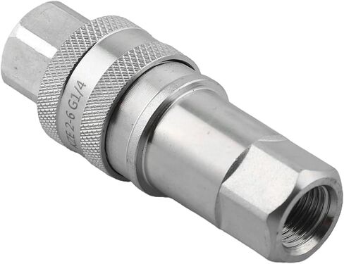 Hydraulic Quick Connectors in Carbon Steel 1 Set of G1/4 Female Pipe Fittings for Various Hydraulic Applications in Kuwait
