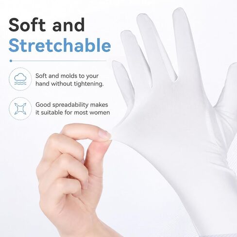 Sun Gloves for Women Uv Protection, Cooling White Driving Gloves Women UV Protection for Outdoor Sports, Non Slip Full Finger Protect Arm Glove for Cycling Fishing Golf in Kuwait