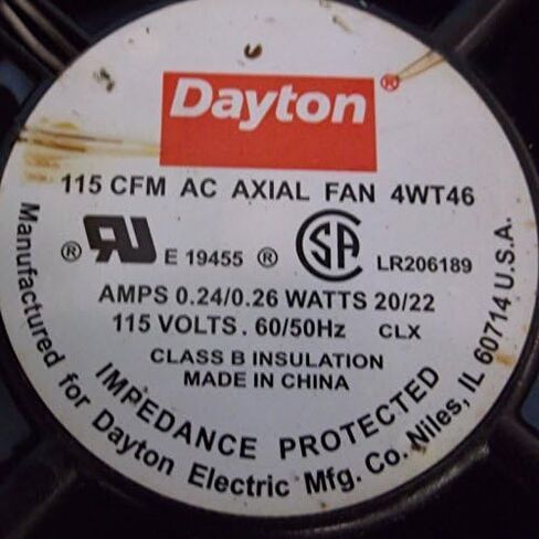 115 Cfm Axial Fan by Dayton in Saudi Arabia