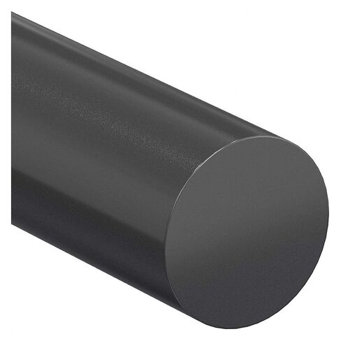 Rod, Nylon, Black, 1 3/8 In Dia x 1 Ft L in Saudi Arabia