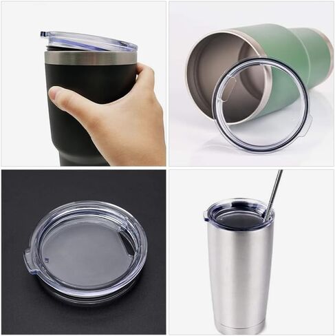 COLLBATH 2pcs Leak Tumbler Lids Replacement Kit Fits Tumblers Cup Lids for Insulated Mugs in Saudi Arabia