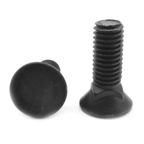 3/8 "-16 × 2 1/4" خيط خشن الصف 5 المحراث الترباس #3 رأس مسطح متوسط ​​الكربون الصلب الأسود أكسيد Pk 500 in Kuwait