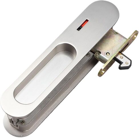 1 قطعة قفل الباب المنزلق غير مرئية دفع سحب قفل بخطاف الحمام المطبخ مؤشر مخفي مقبض الباب (سحب الأسلاك) in Kuwait
