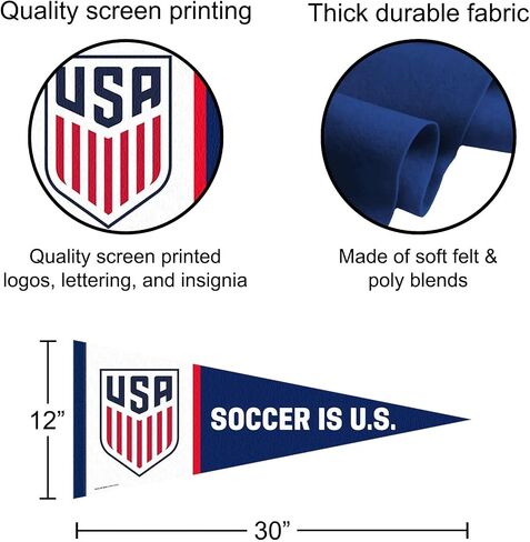 Soccer is U.S. Logo Pennant and 12x30 Banner in Saudi Arabia