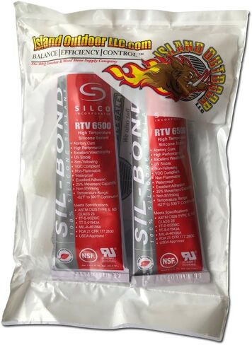 Silco Incorporated RTV 6500 Sil-Bond 2.8 fl.oz High Temperature Silicone Adhesive, Red (2) in Saudi Arabia