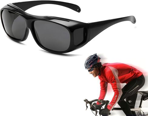 Polarized Sports Sunglasses Men Women,UV400 Protection Sun Glasses Windproof Outdoor Cycling Fishing Sunglasses in Kuwait