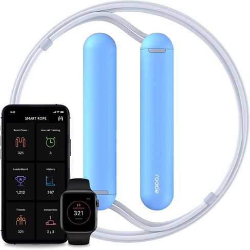 Tangram Smart Rope Rookie – Smart Jump Rope with Counter & App, Bluetooth Fitness Tracker, Adjustable Jump Rope for Weight Loss, Cardio, HIIT & Home Workouts in Kuwait