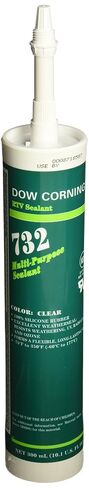 Dow Corning 1892070-12 732 Clear Multi-Purpose Sealant (Pack of 12) in Kuwait
