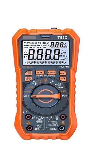 T58B T58C نطاق الحث الرقمي المتعدد 9999 التهم الجهد السعة الحالية LED الخلفية شاشة كبيرة (الأزرق) in Kuwait