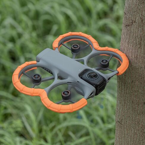 واقي المروحة لملحقات DJI Avata 360، دعامة غير مرئية مضادة للتصادم، غطاء واقٍ حلقة تأثير وسادة هوائية، واقيات الإطار، مجداف متوافق مع طائرة DJI Avata360 بدون طيار، برتقالي in Kuwait