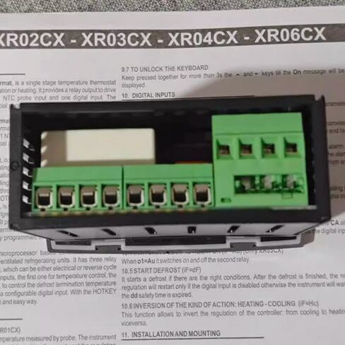 XR40CX-4N1F1 Digital Temperature Thermostat Controller,120V/50Hz-60Hz Microprocessor Compressor Defrost with Probes for Commercial Home Refrigerators Freezers Coolers in Kuwait