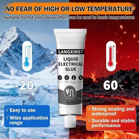 LANGXINST Liquid Electrical Tape,Liquid Insulating Waterproof Quick-Drying Curing Sealant, Insulating Electrical Tape Adhesive, Quick-Drying Liquid Electrical Tape for Cables in Saudi Arabia