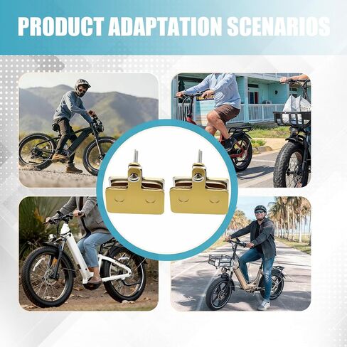 زوجان من وسادات الفرامل المتوافقة مع Heybike (2022 لاحقًا) Mars1.0/2.0، Explorer، Ranger، Cityscape، Race Plus، Race Max، Horizon، Cityrun، Tyson، Sola EBike Accessories in Kuwait