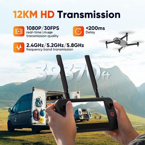 حزمة Autel Robotics EVO Lite 640T Enterprise Bundle، 640x512 T~hermal&1/2'' CMOS 48MP V~isible C-a-mera، تقريب رقمي 1-16x، التعرف على أهداف AI، ناقل حركة 12 كم، 866 جرام خفيف الوزن، 40 دقيقة كحد أقصى in Kuwait