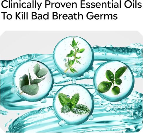 Listerine Cool Mint Alcohol-Free Mild Mouthwash, Oral Rinse Kills 99.9% of Germs that Cause Bad Breath, Less Intense Taste, Mild Mint Flavor, 1.5 L in Saudi Arabia