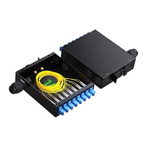 صندوق طرفي من الألياف الضوئية ذو 8 منافذ FTTH LC ذو 8 نواة ذات وضع واحد ذو حواف منخفضة الدخان والهالوجين بدون فقدان شهادة CE (وضع واحد LC ذو 16 نواة) in Kuwait