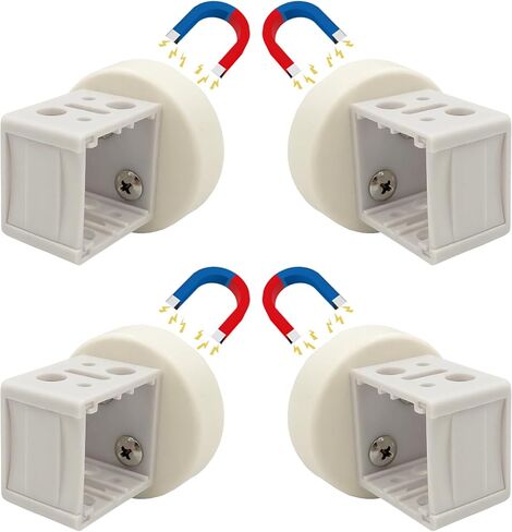 YYST 1″Magnetic Door Blind Brackets Mini Window Box Mounting Head Rail with Magnets (Type A X 2) in Saudi Arabia