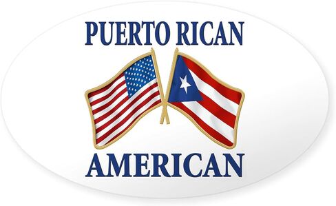 ملصق بيضاوي من CafePress Puerto Rican Pride ملصق بيضاوي ممتص الصدمات للسيارة in Kuwait