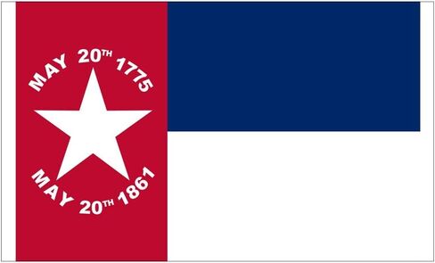 Flag of North Carolina 1861Â€“1885 Decal Vinyl Bumper Sticker 5" in Saudi Arabia