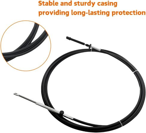 12FT Throttle Shift Remote Control Cable Replace 0173112 2Pcs Fits Johnson Evinrude BRP OMC Outboard Engine in Kuwait