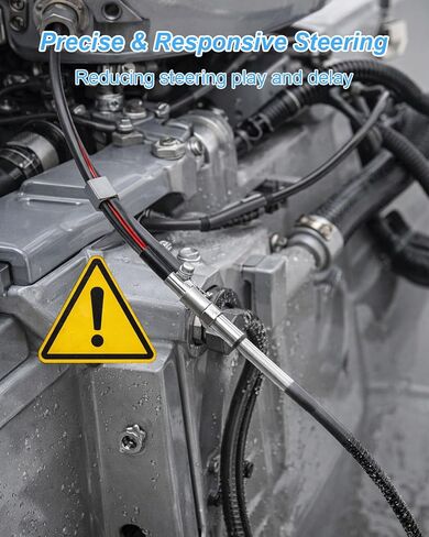 9FT Quick Connect Rotary Steering Cable Replace M66X09 SSC6209, Low Friction Marine Steering Cable for Boat Precise Control in Kuwait