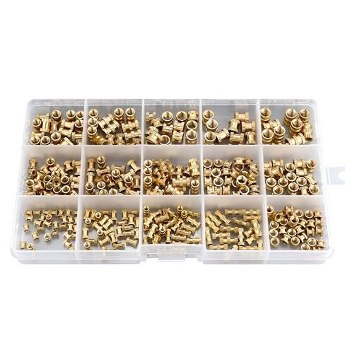 100pcs Thread Inserts M2 M3 M4 M5 M6 Brass Heat Setting Inserts in Kuwait