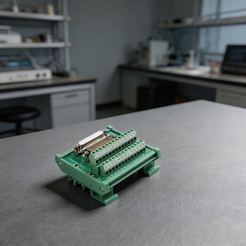 DB25 D-Sub Male & Female Header Board Terminal Block, DIN Rail Mount Interface Module For Breakout Board For Easy Signal Wiring For PLC Control Cabinet Equipment Testing & Connector in Kuwait
