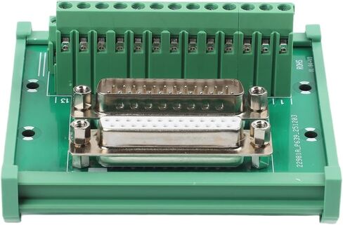 DB25 D-Sub Male & Female Header Board Terminal Block, DIN Rail Mount Interface Module For Breakout Board For Easy Signal Wiring For PLC Control Cabinet Equipment Testing & Connector in Kuwait