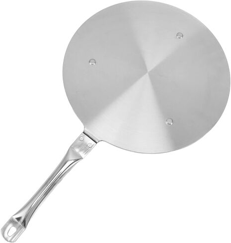 24cm Stainless Steel Heat Diffuser Plate, Induction Cooker Heat Transfer Adapter with Anti - Scald Handle, 3 - Layer Even Heat Distribution for All Cookware on Induction in Kuwait