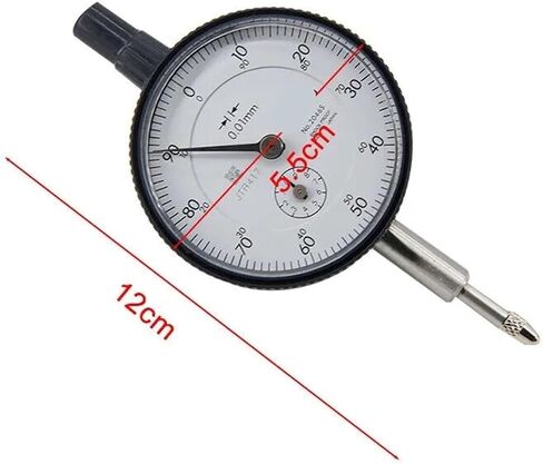 Lever Table 2046S 0.01mm X 10mm Dial Indicator, 0-100, 8mm Stem Measuring Tool in Kuwait